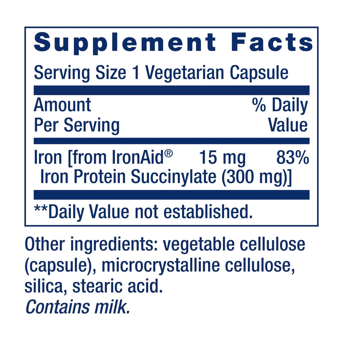Iron Protein Plus for Life Extension (100 Count)