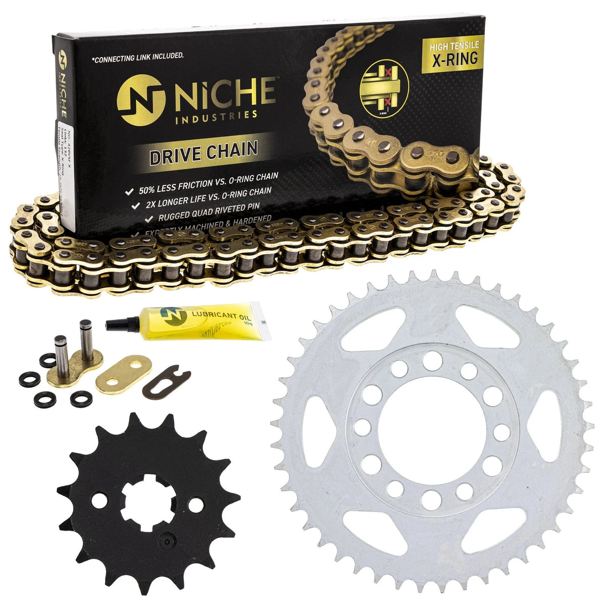 Sprocket Chain Set 15/45 Tooth for Yamaha DT125 (MK1005065, 1KH-17460-00-00)
