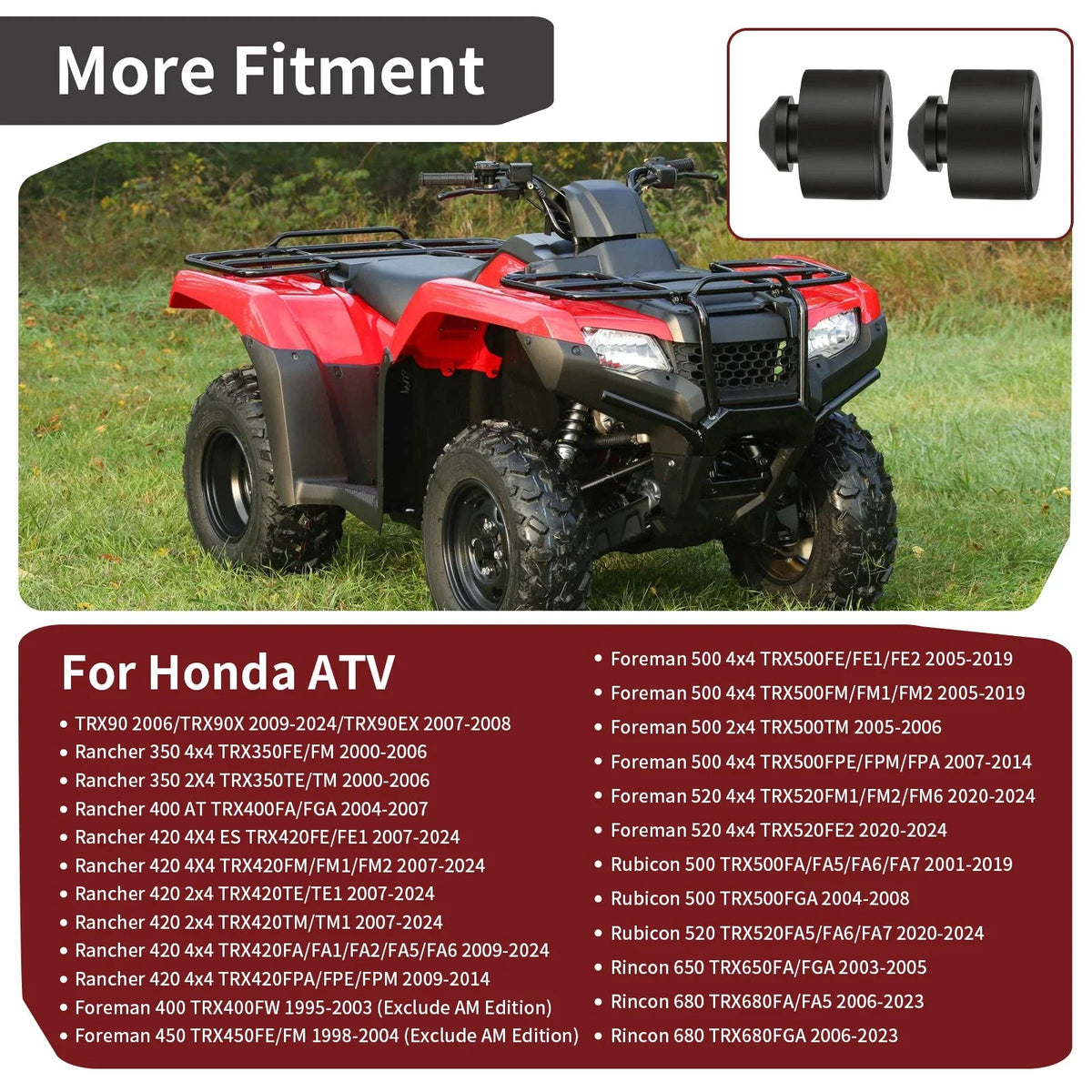 Rubber Seat Cushion for Honda EZ90 (1991–1996), CB125T (1990), CRF230M (2009) 77206-GF0-000