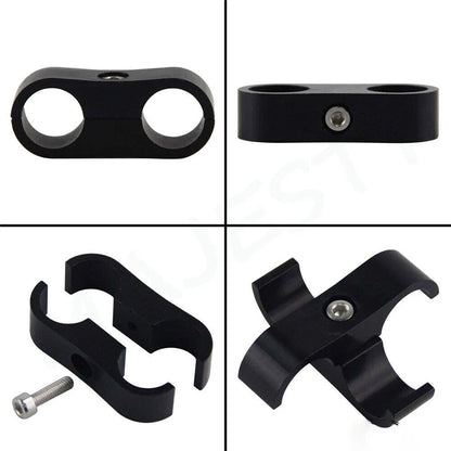 Set of 10 Separator Clamp Fittings for Oil Fuel Hose Line (Universal)
