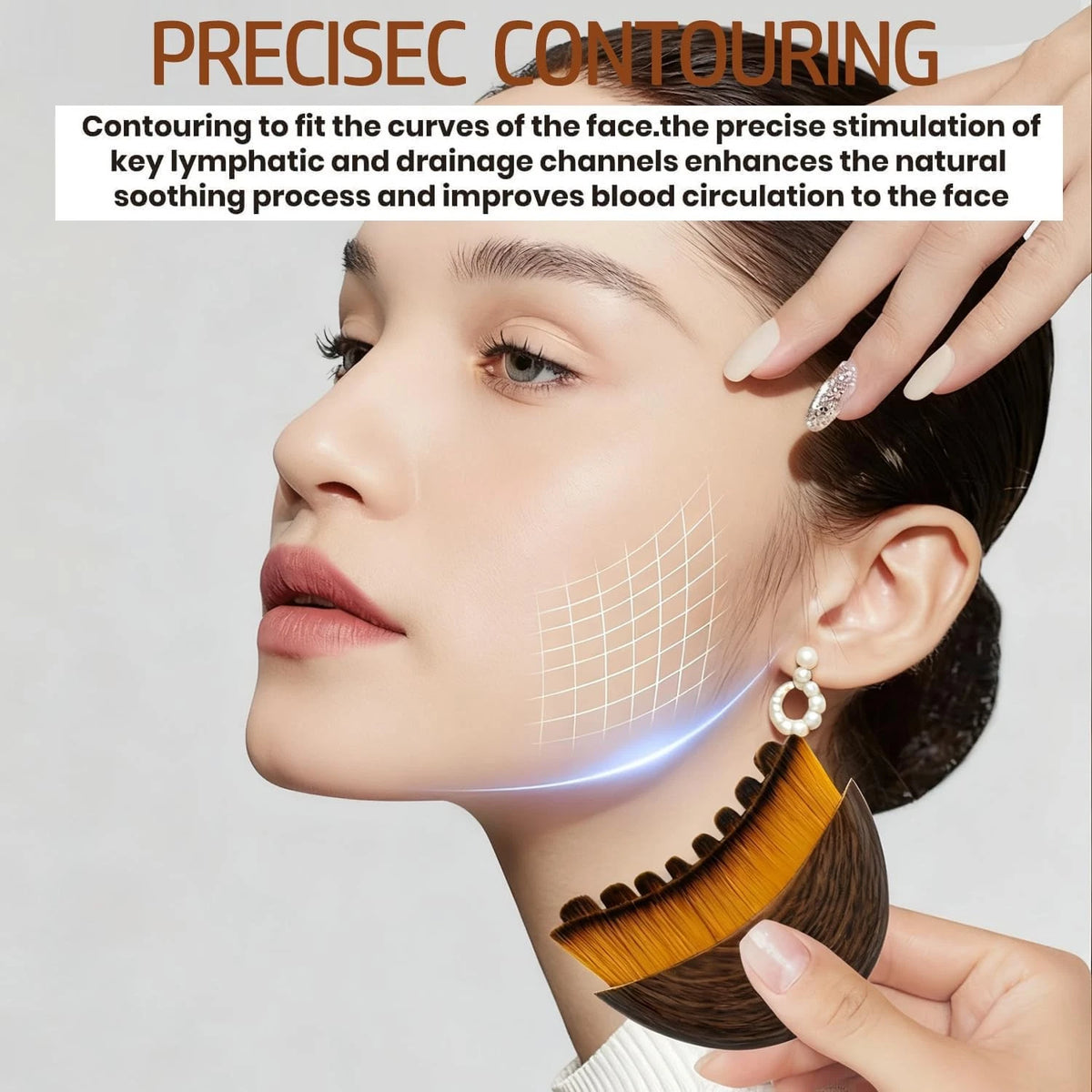 Lymphatic Face Brush for Facial Contouring and Dry Brushing