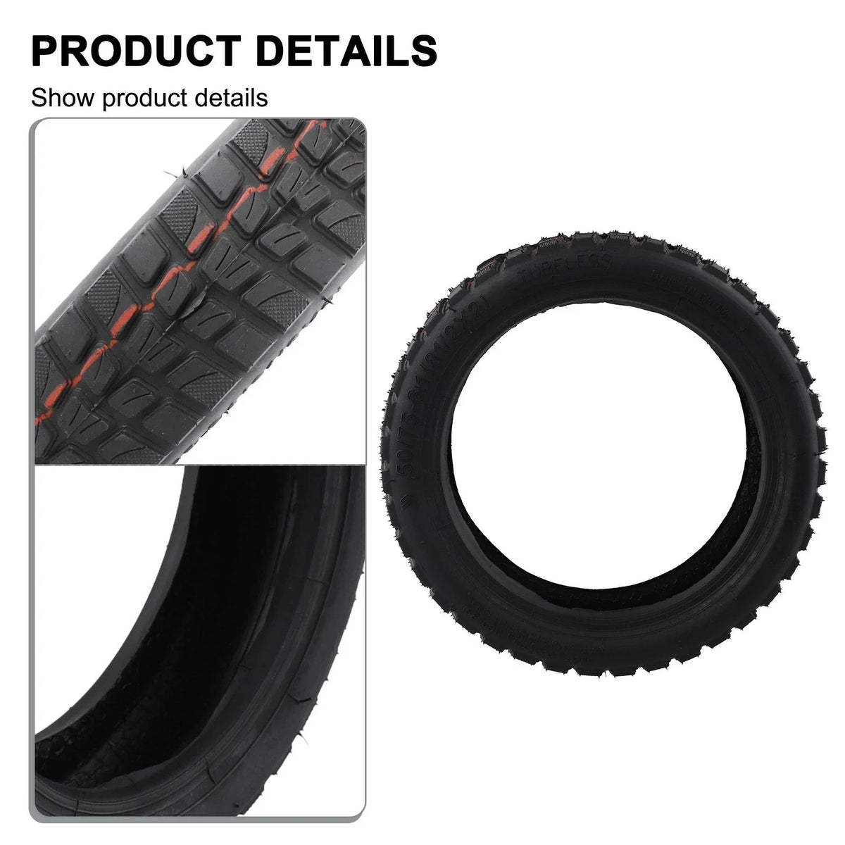 8.5 Inch Offroad Tubeless Tyre for Xiaomi M365Pro Scooter (2017–2023)