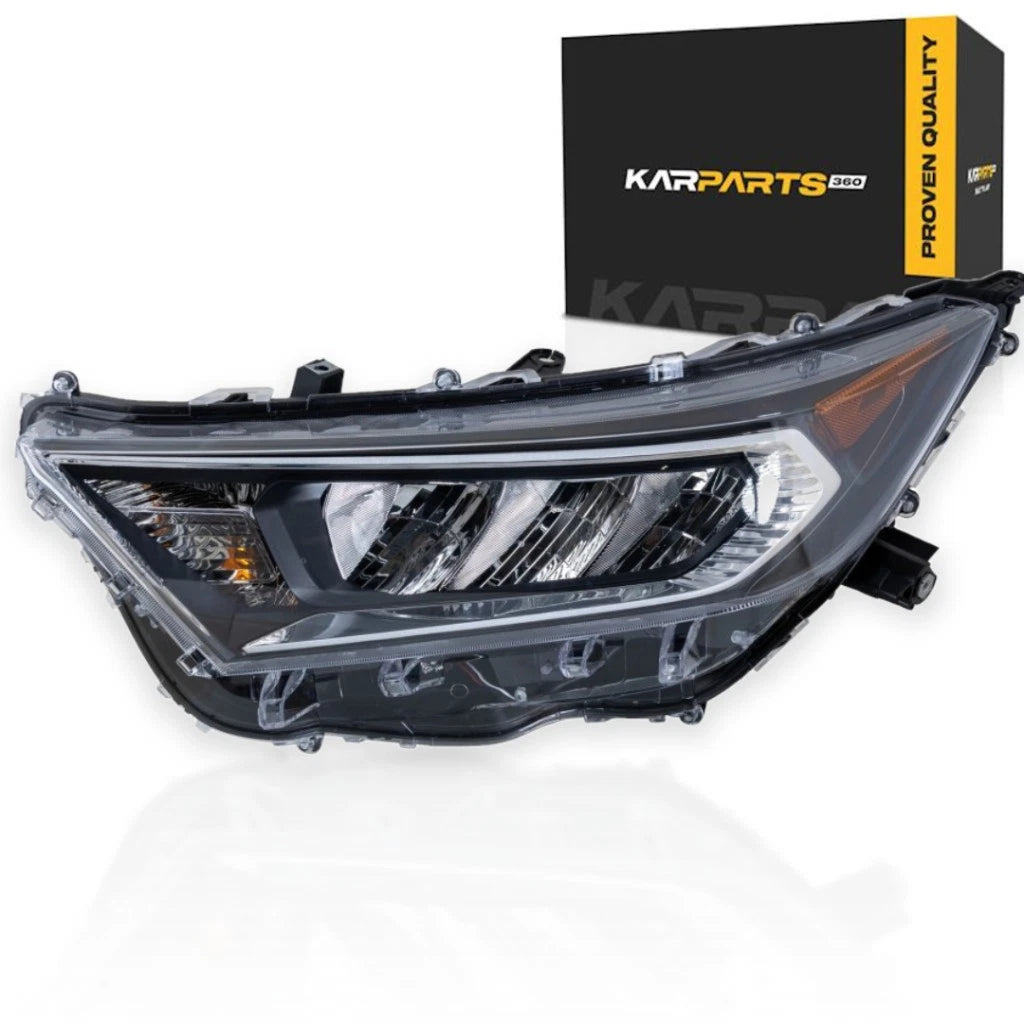 Headlight Driver Side for Toyota RAV4 (2019–2021) | LED | Chrome Bezel | CLX-M0-USA-RT10010074-CL360A70, TO2502275