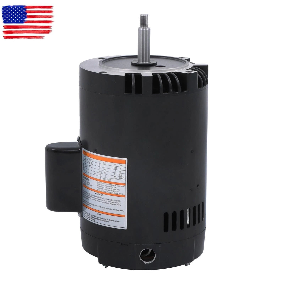Swimming Pool Motor 0.75 HP 3450 RPM for Pool Pump (Single Speed)