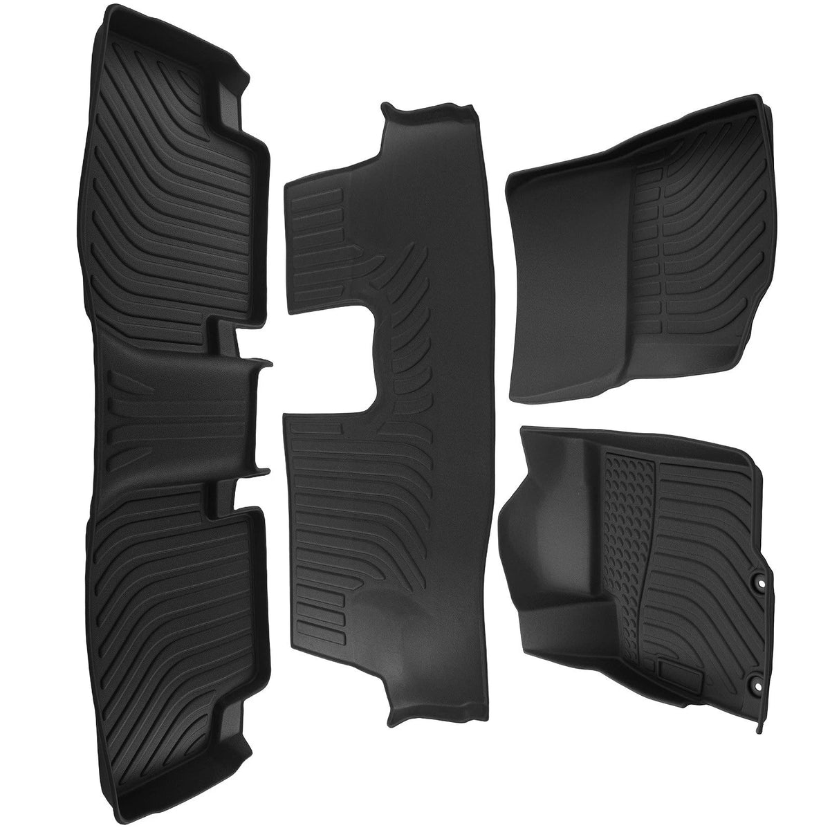 Set of 4 Black Carpet Floor Mats for Mitsubishi Outlander (2014–2021)