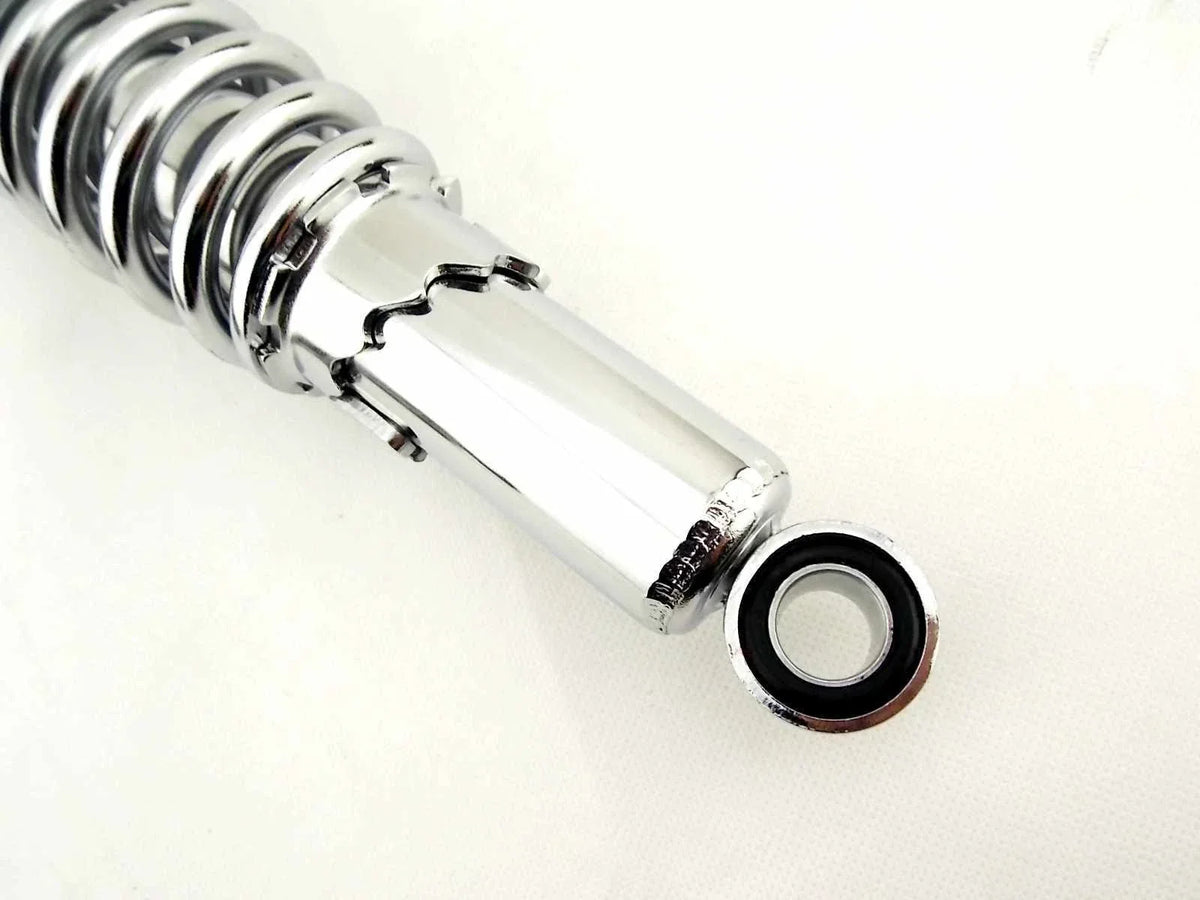 340mm JBS Chrome Rear Shock Absorbers for Kawasaki KT250 (1976-1978)