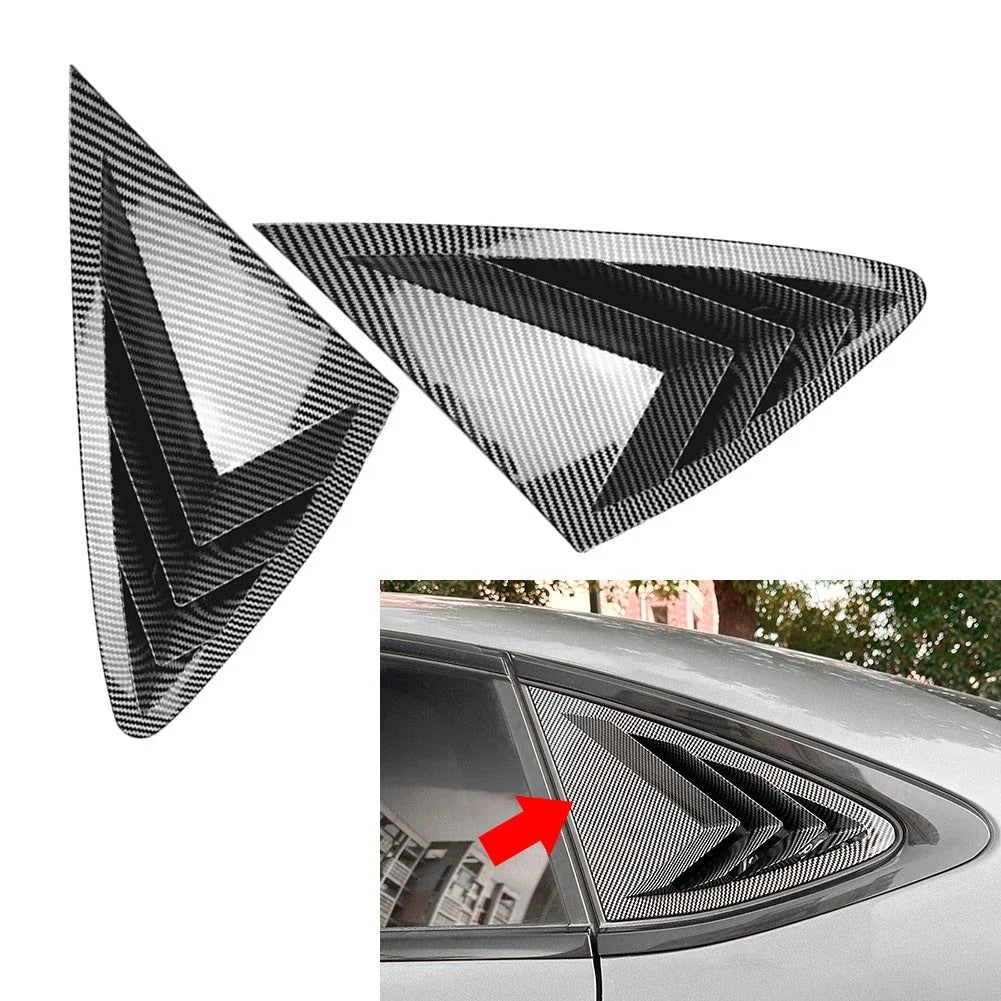 Rear Window Louver Shutter Trim for Benz GLC-Class Coupe C253 (2016–2022) Carbon Black