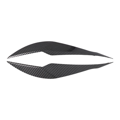 2pc Set Headlight Eyelid Cover for BMW F30 Saloon (2012–2018) Carbon Black