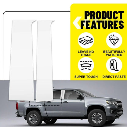 Set of 4 Chrome Pillar Post Door Window Covers for Chevy Colorado GMC Canyon (2015–2022)