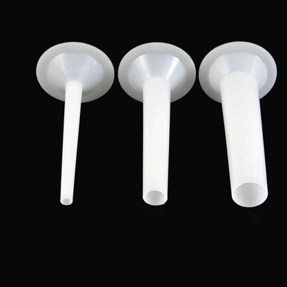 Set of 3 Plastic Sausage Stuffing Tubes for Manual Stuffer