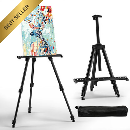 Adjustable Art Easel for Floor Display (66in)