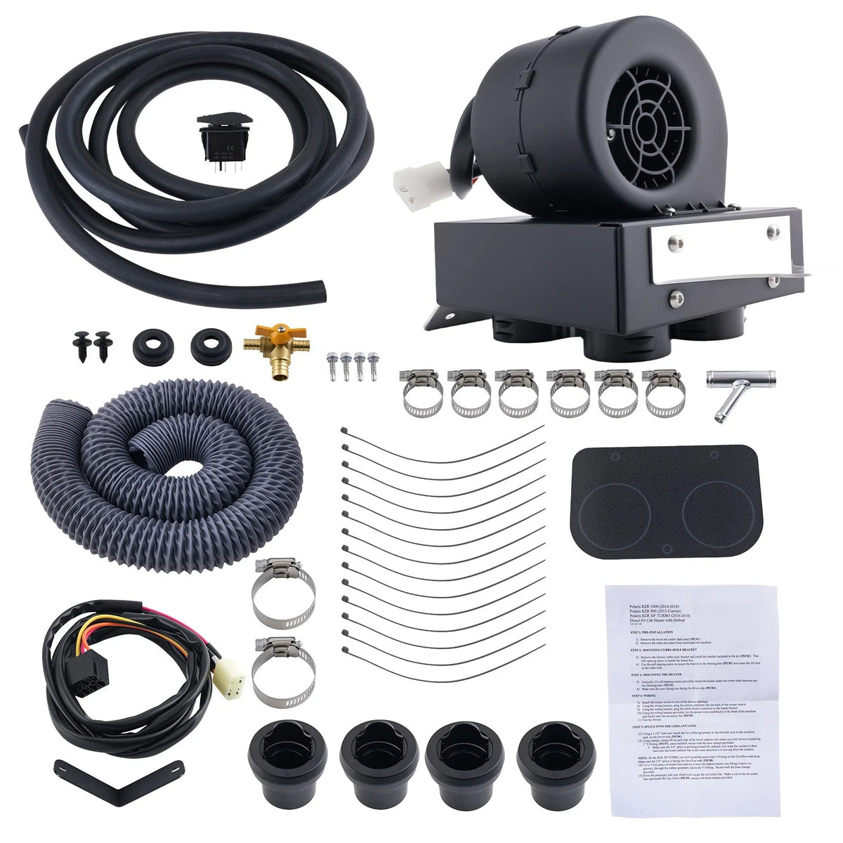 Cab Heater Kit with Defrost for Polaris RZR 900 (2015–2020) SSHK126-00 SSHK12600