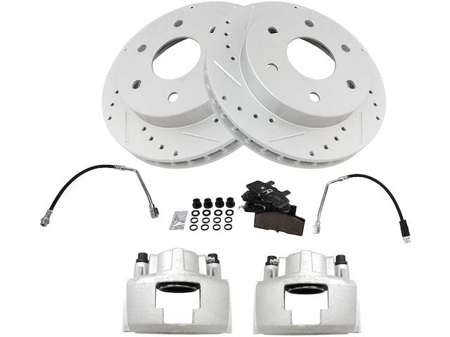 Set of 4 Brake Pads Rotors Calipers for GMC K2500 (1988–1996) 93264RZYG