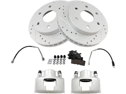 Set of 4 Brake Pads Rotors Calipers for GMC K2500 (1988–1996) 93264RZYG