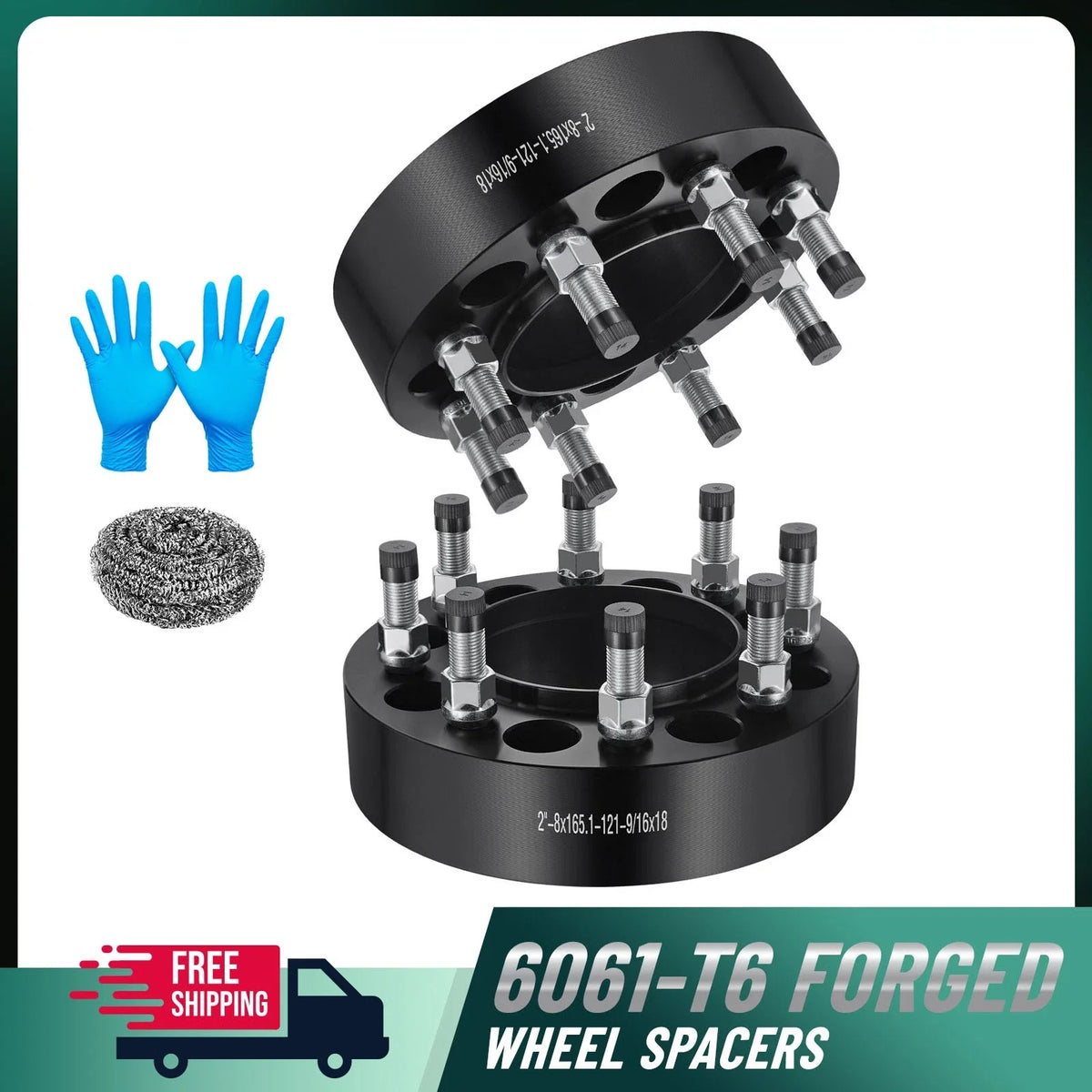 2X 2" Hubcentric Wheel Spacers 8x6.5 8x165.1mm for Ram 3500