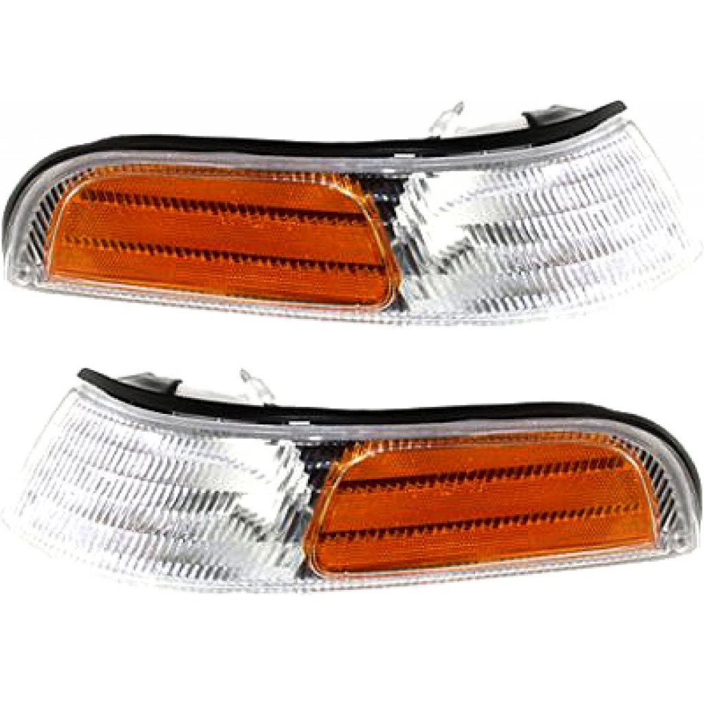 Pair Park/Signal/Side Marker Lights for Ford Crown Victoria (1992–1997) PLX-M0-FR170-U000L, FO2520123, FO2521123