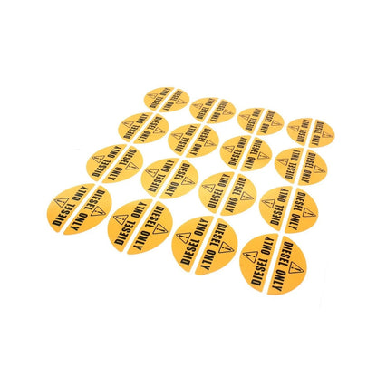 Diesel Only Sticker for Gas Cap (Yellow) - Diesel Label Fuel Caps