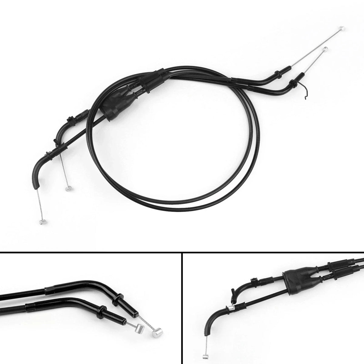 Throttle Cable for Kawasaki Ninja ZX6R ZX600P (2007–2008) Black