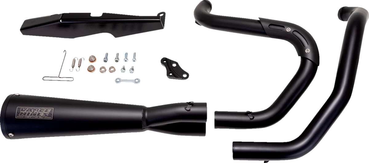 2-into-1 Upsweep Black Exhaust for Harley Sportster (2014–2022)