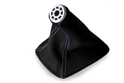 Manual Shift Boot Cover for Toyota Celica (2000–2005) Carbon Fiber Blue Stitch