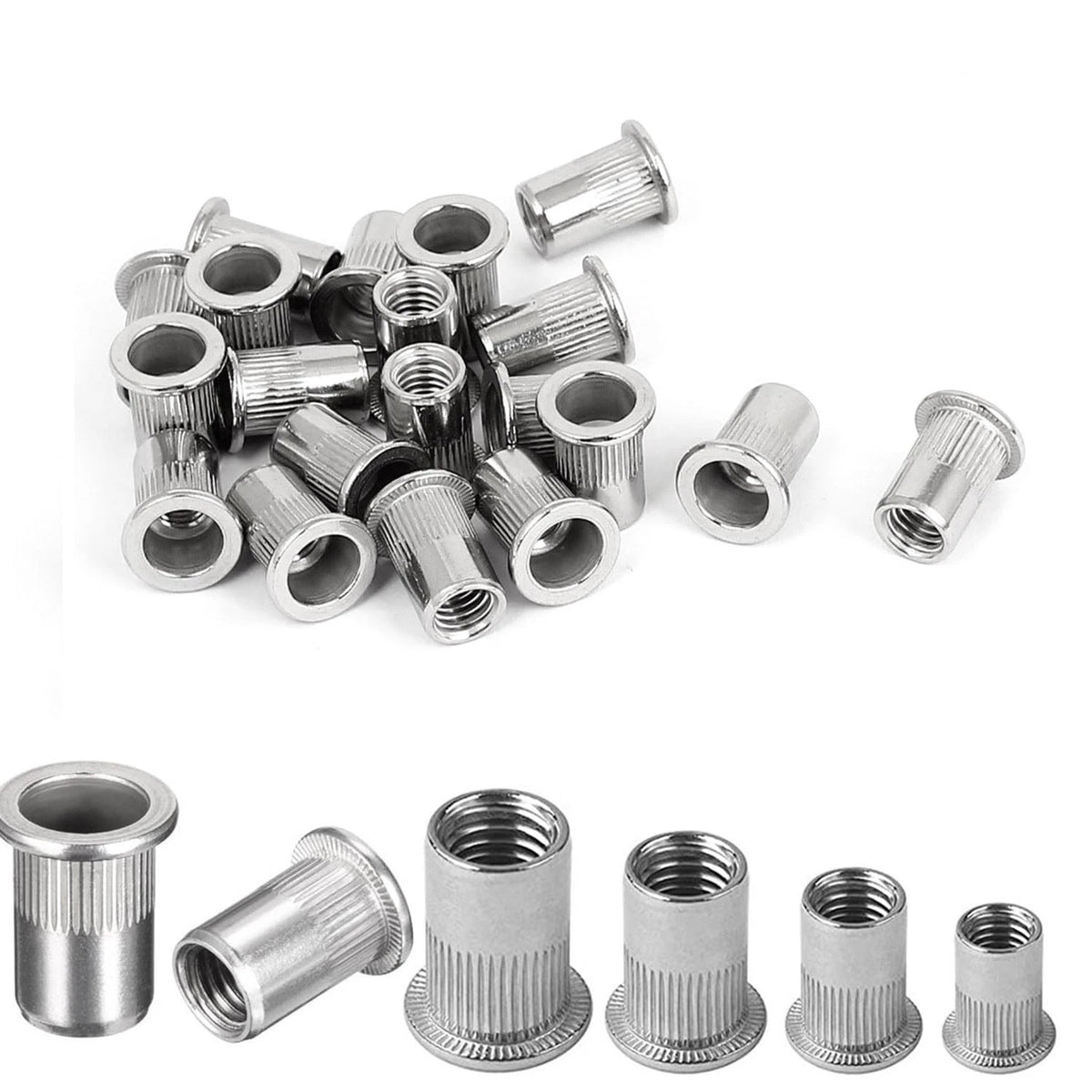 50 Pcs M6 Rivet Nuts for Automotive Applications