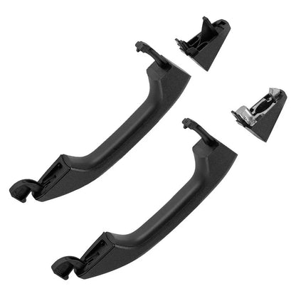 Set of 4 Black Exterior Door Handles for Chevy Silverado 1500 2500 (2014–2019)