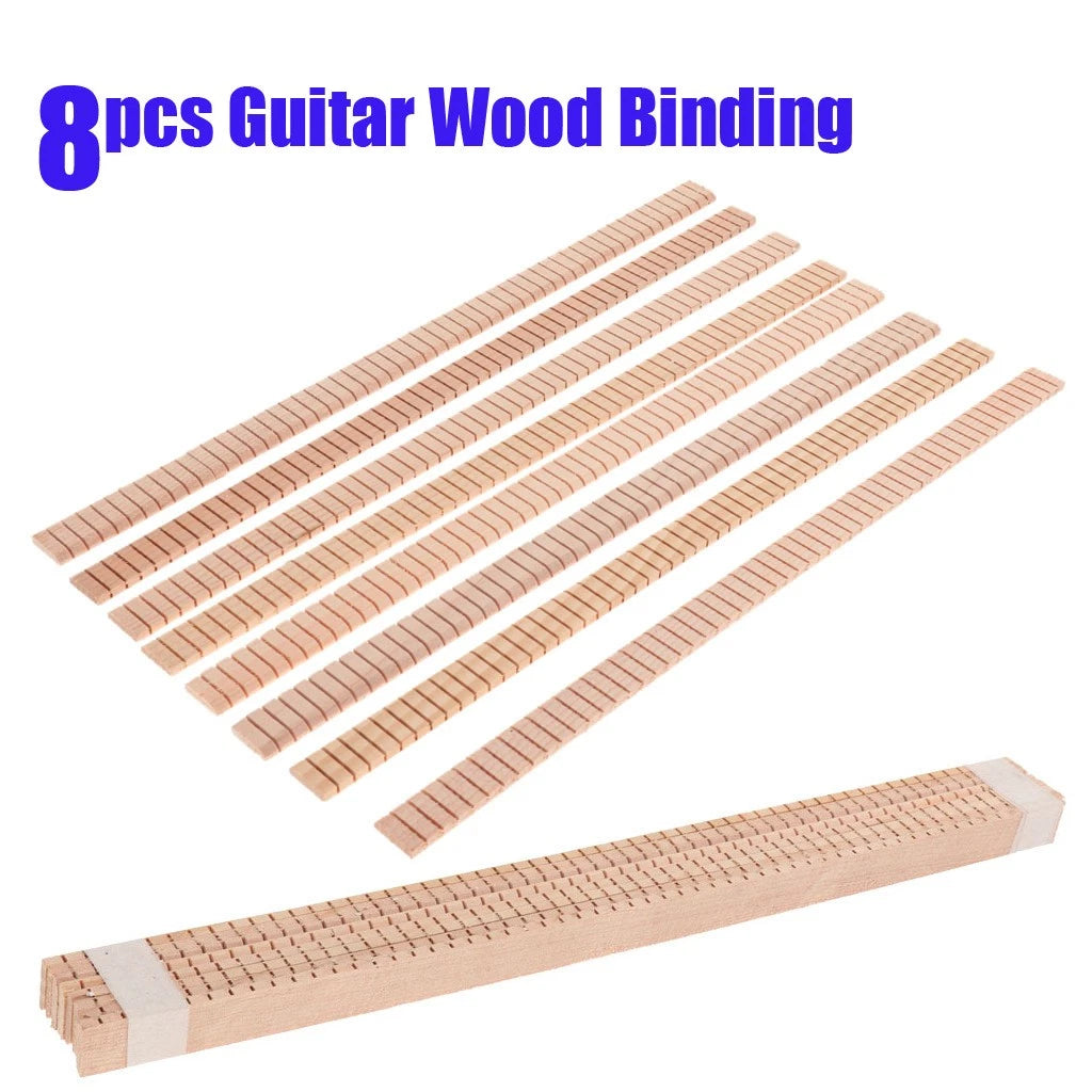 8PCS Spruce Wood Guitar Purfling Strip for Guitar Maker/Luthiers