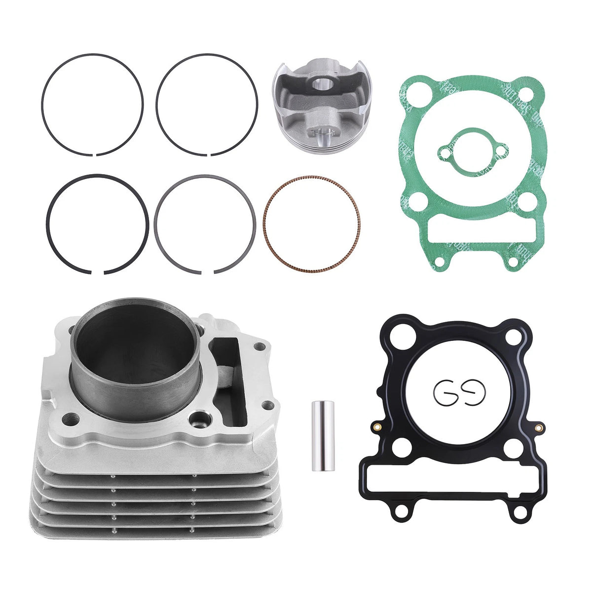 Stock Bore Cylinder Piston Top End Gasket Kit for Yamaha Raptor 250 (2008–2013) HL6KJB