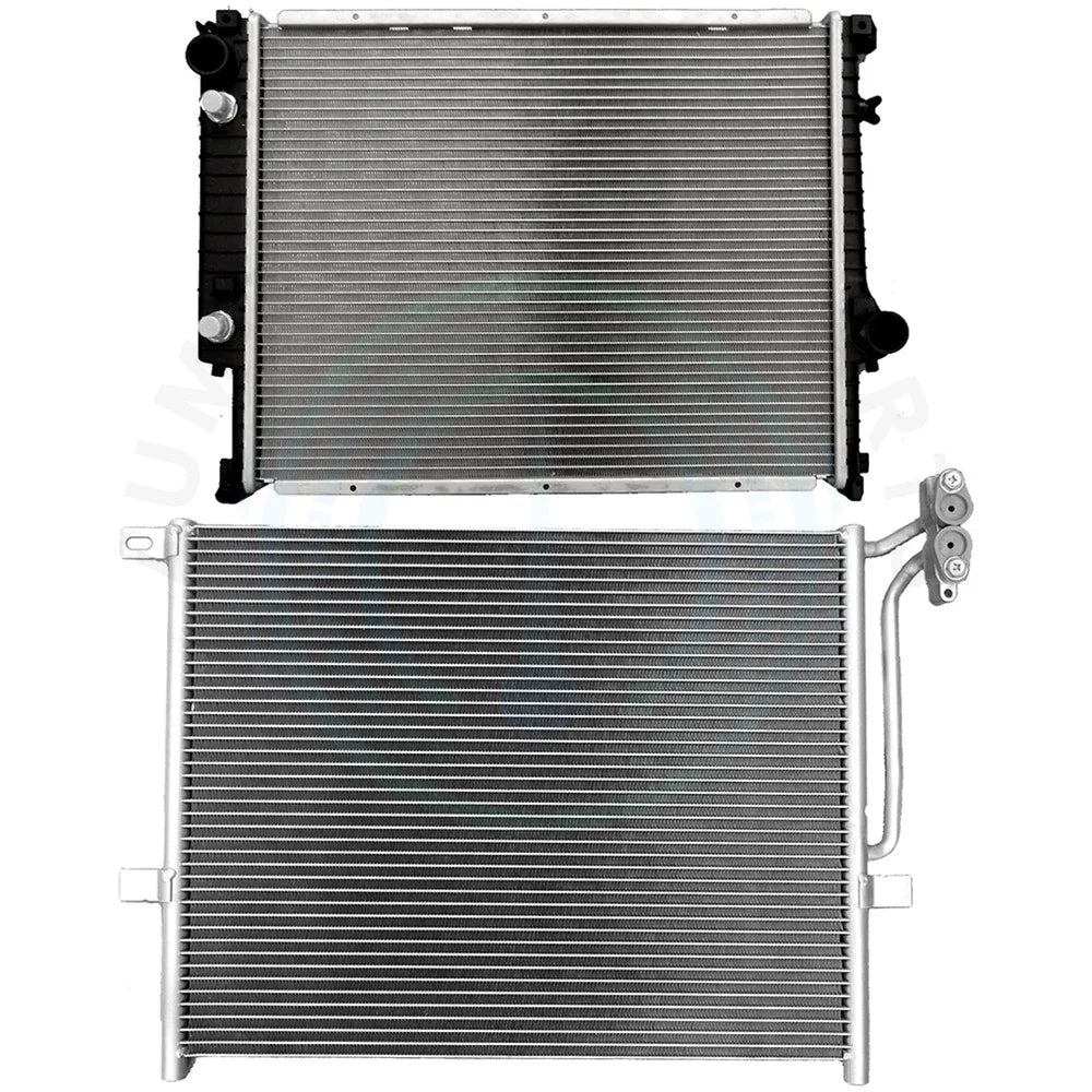 Aluminum Radiator & AC Condenser Cooling Kit for BMW 323i 323is (1999)