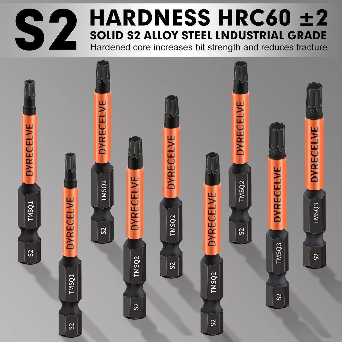 10-Pack 8 Point Torx Star & Bit Set (#1, #2, #3)