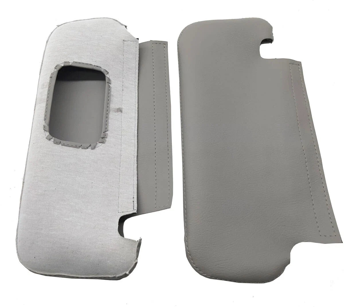 Sunvisors Cover Skin for Toyota Corolla (2002–2008) Gray PVC Leather