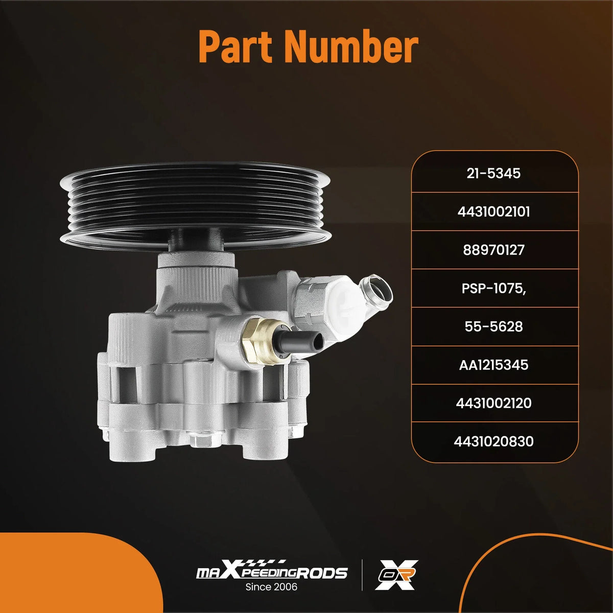 Power Steering Pump for Toyota Corolla Matrix Vibe 1.8L (2010–2014)
