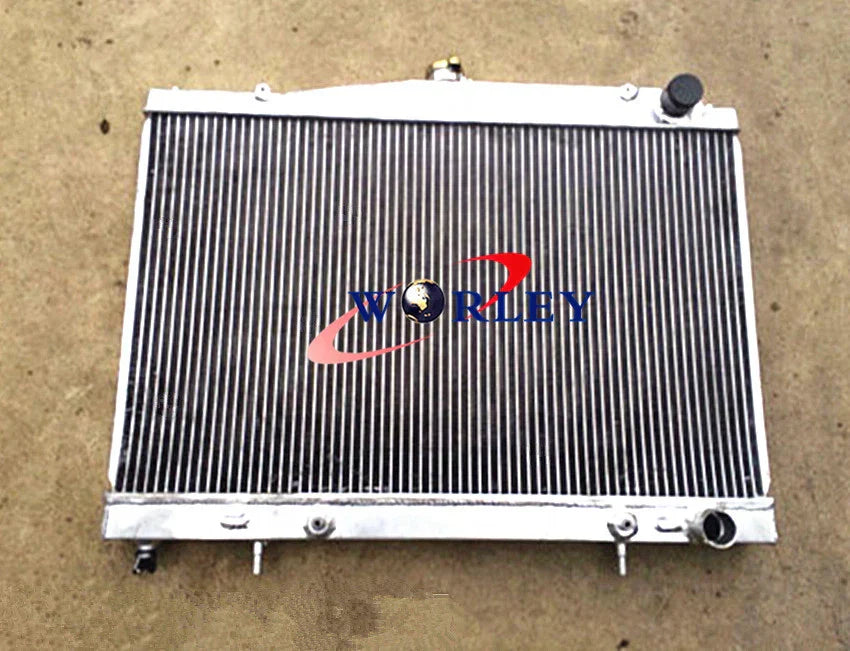 Aluminum Radiator + Black Hose for Nissan Skyline R33 R34 GT GTT GTR (1999-2000)