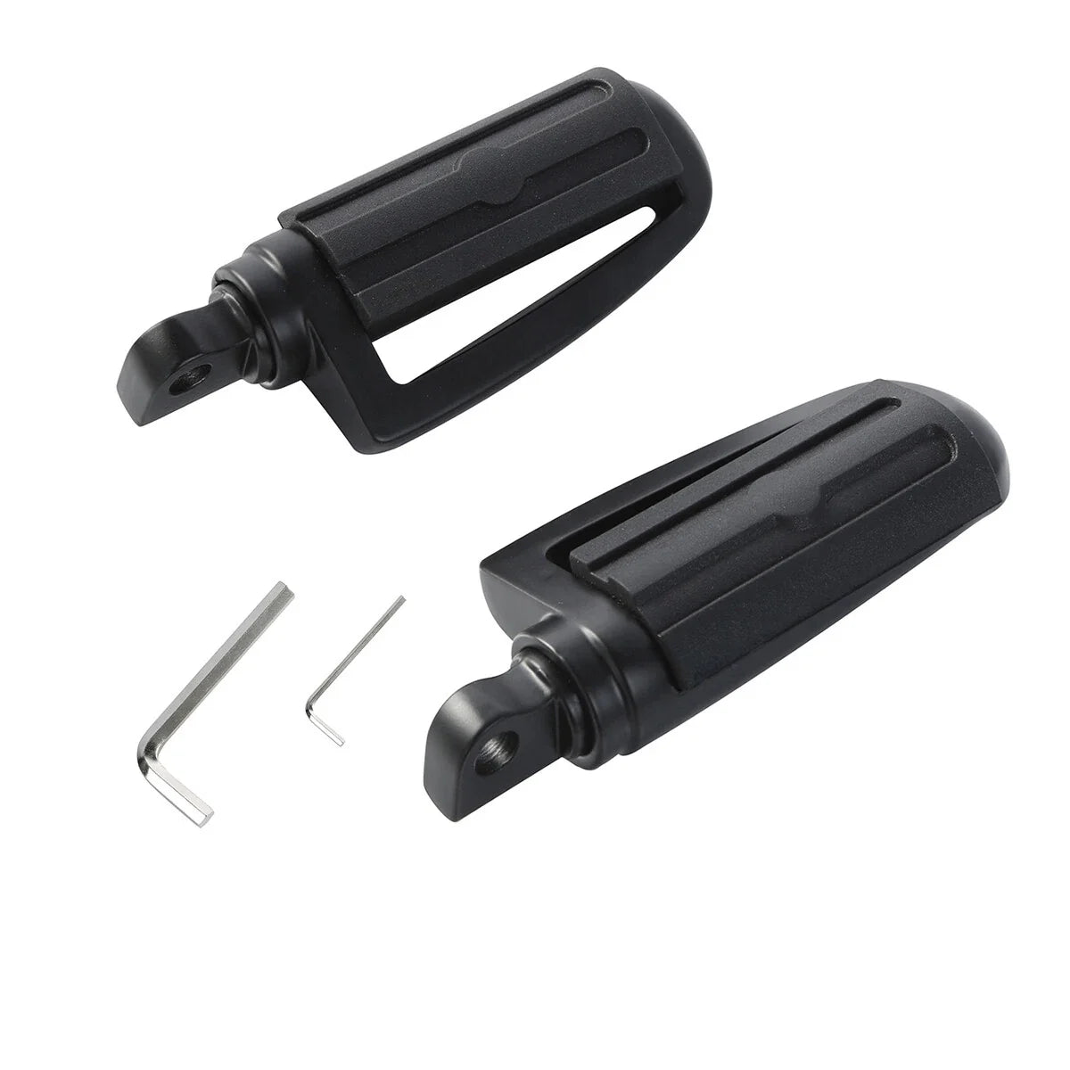 10mm Matte Black Footpeg Pegs for Harley Sportster 883 XL1200 Softail Fatboy