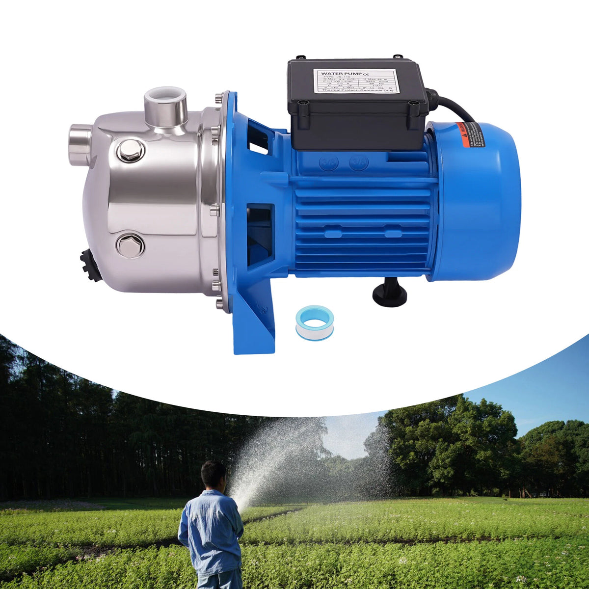 1.5HP Electric Water Pump for Shallow Well (No Known Part Numbers)
