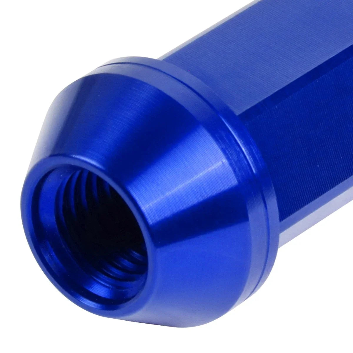 20Pcs J2 7075 Forged Aluminum M12x1.5 Open-End Lug Nut Set w/Adapter Blue
