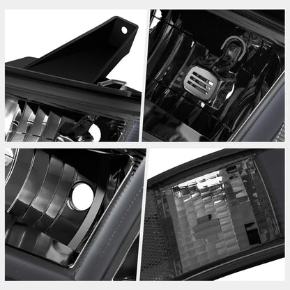 E-Shape Switchback LED DRL Headlights Smoked for Express/Savana 1500-3500 (2003–2024)