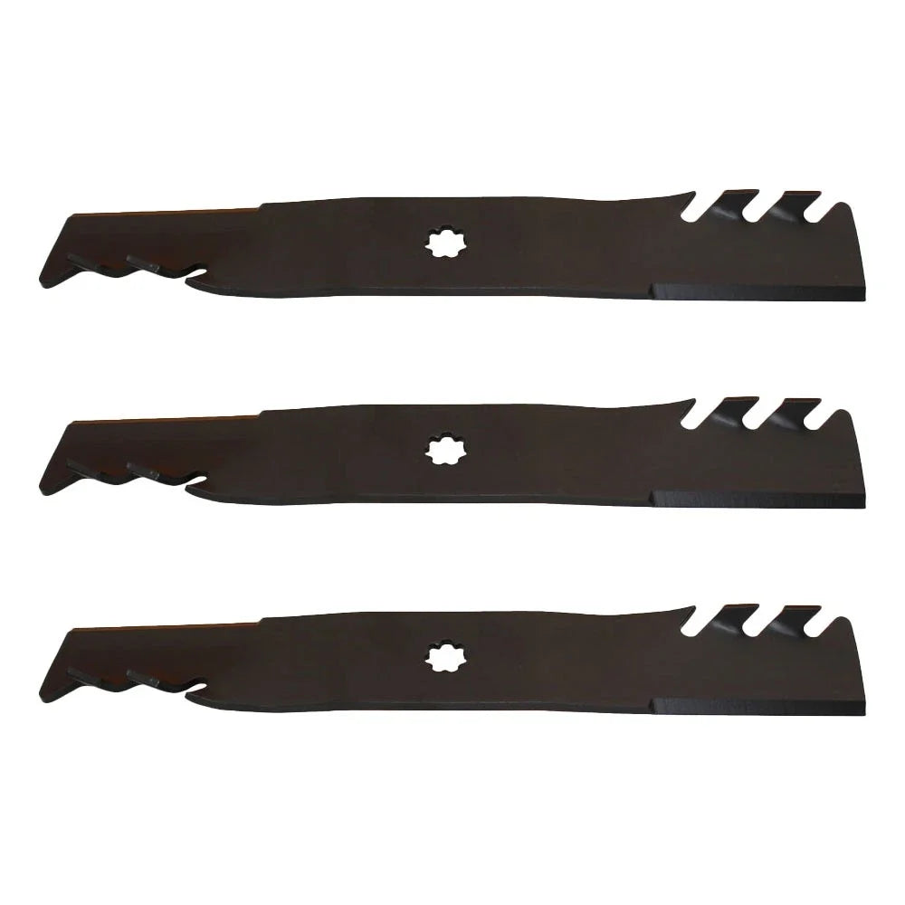 Set of 3 Mulching Mower Blades for GX21784 GY20852 AM141035 (48")