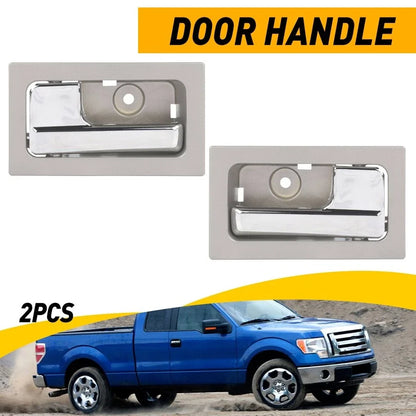 Set of 2 Platinum Chrome Interior Door Handles for Ford F150 (2009–2014)
