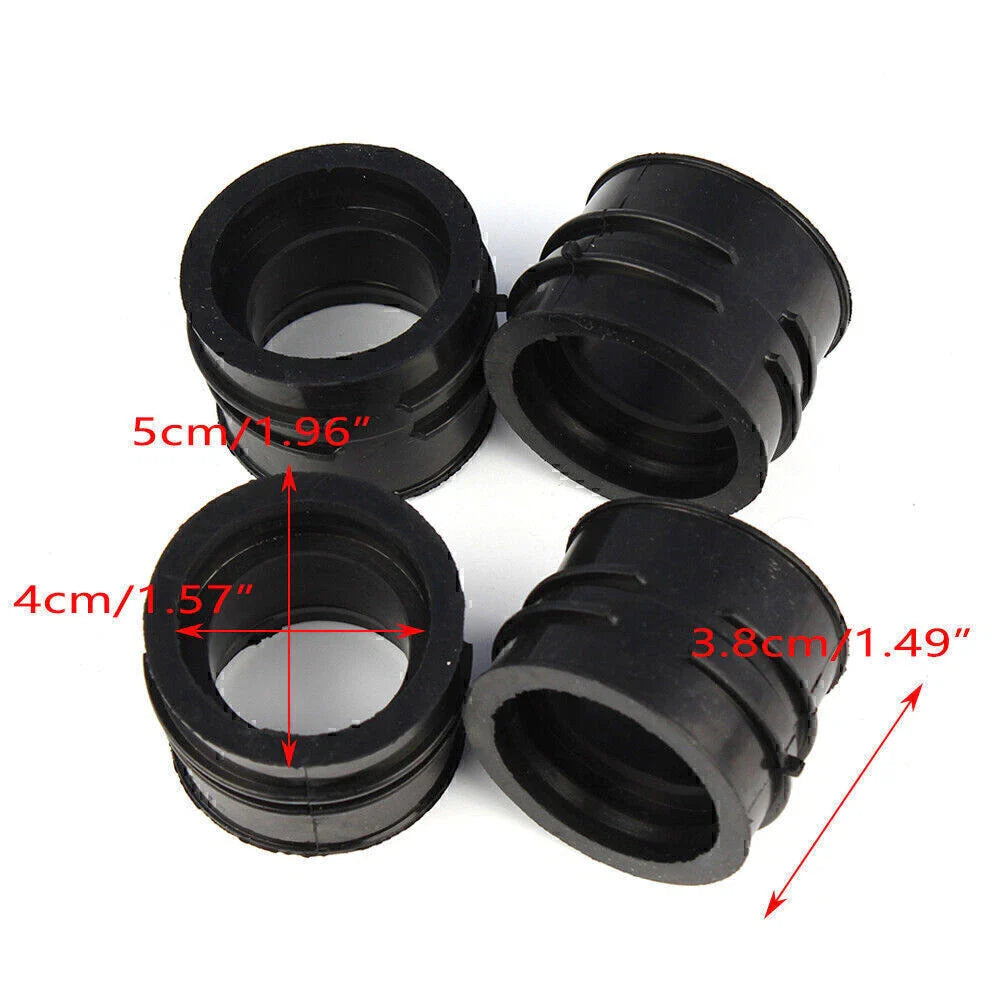 4x Carburetor Intake Manifold Boots for Kawasaki GPZ900R Ninja (1990-1994)