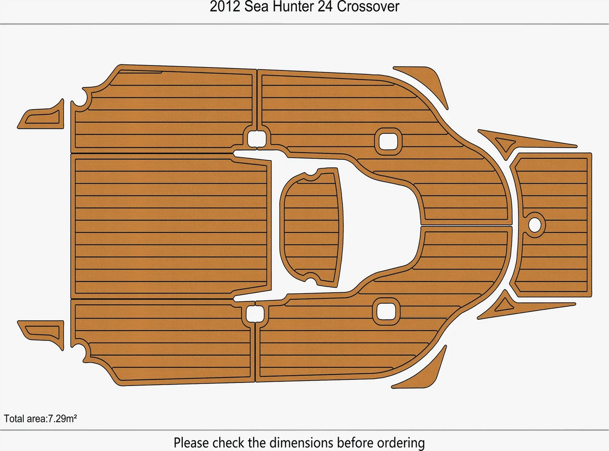EVA Pads Flooring Mat for Sea Hunter 24 Crossover (2012)