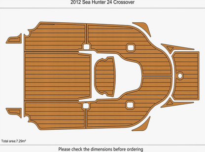 EVA Pads Flooring Mat for Sea Hunter 24 Crossover (2012)