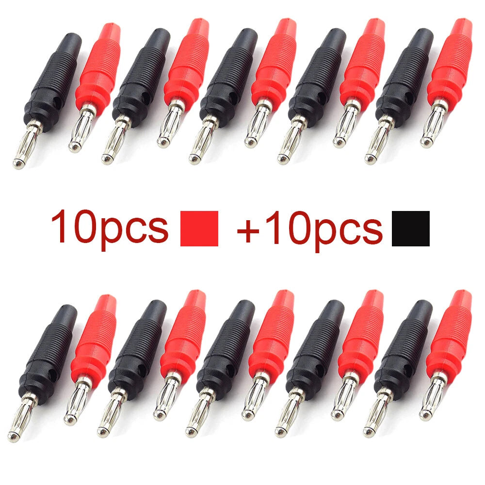 20pcs Banana Plugs 4mm Audio Connector for Speaker