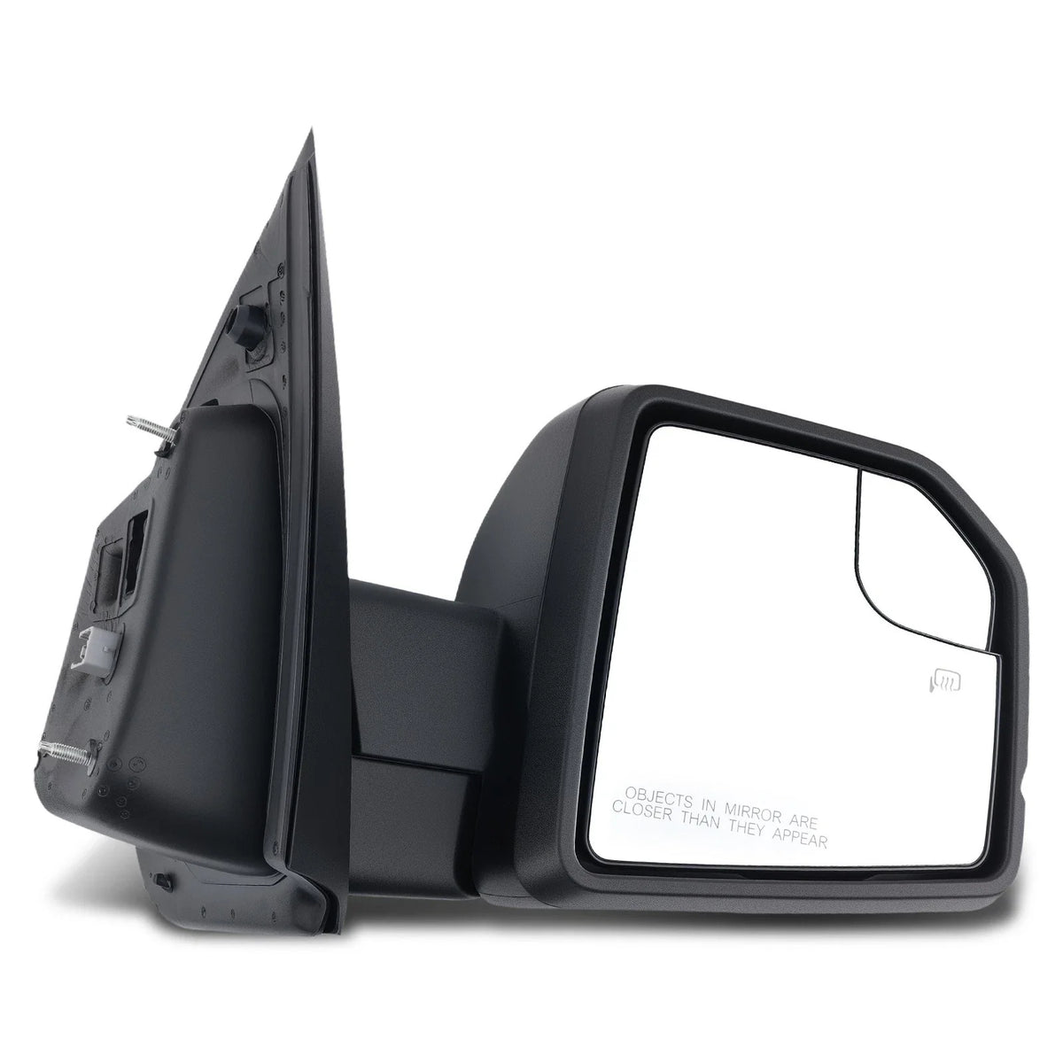 Heated Passenger Mirror for Ford F-150 (2015–2020) with Turn Signal Black