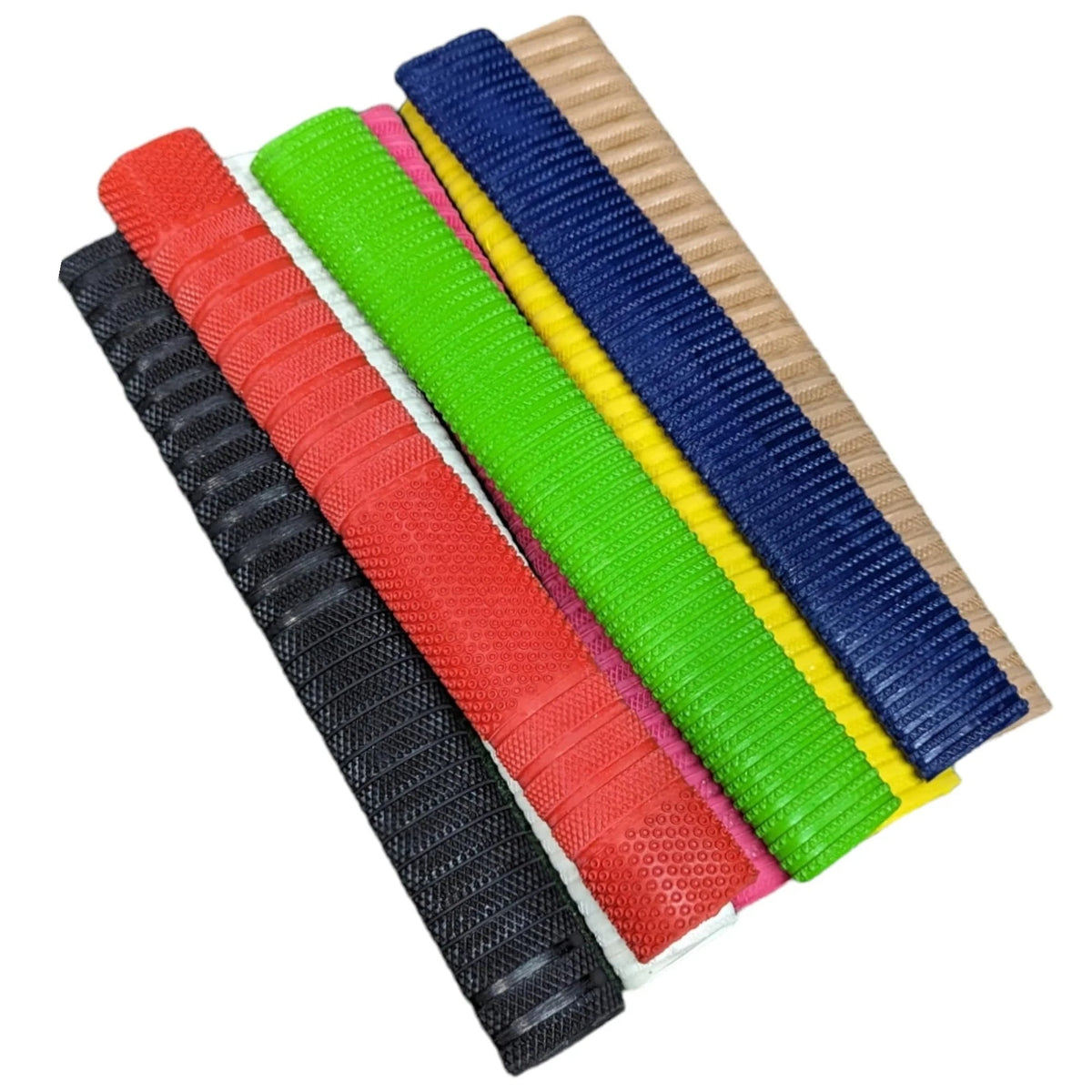 Pack of 4 Rubber Cricket Bat Grips - Multi-Color