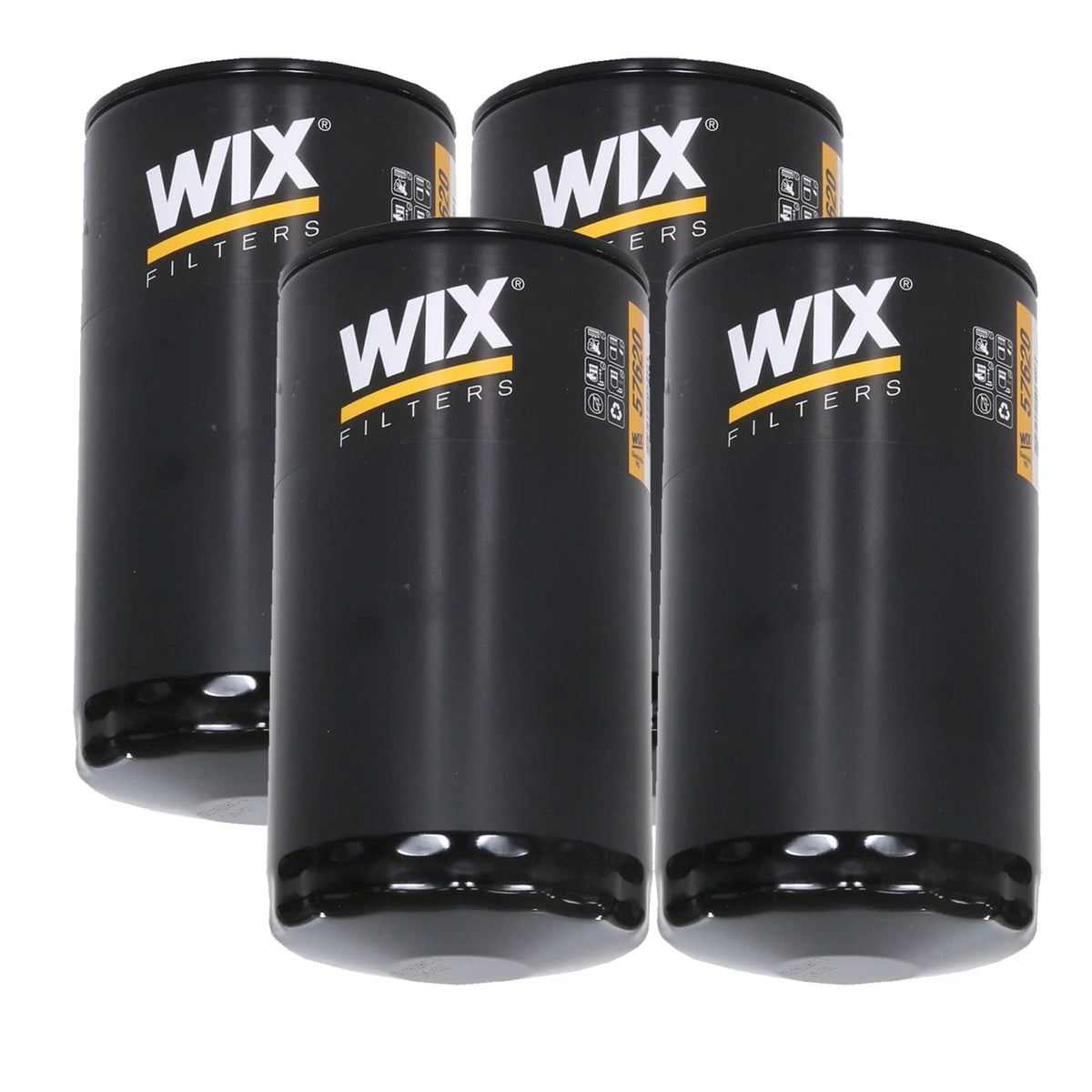 Set of 4 Engine Oil Filters for Dodge Ram Sterling Truck L6 TDI