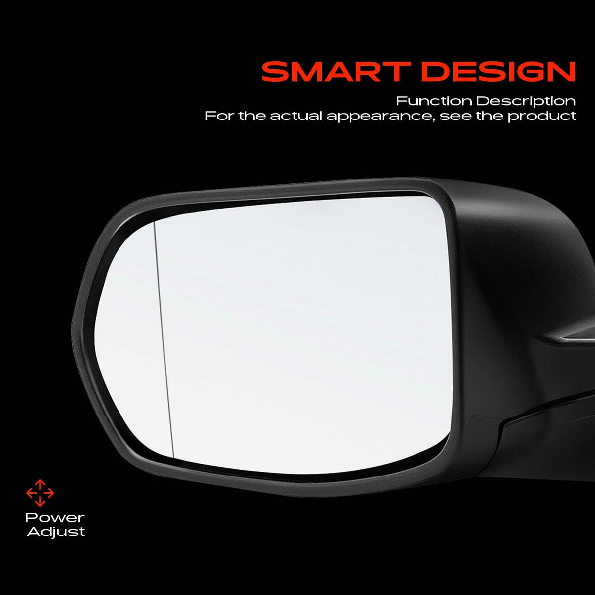 Driver Power Adjust Side Mirror w/ Power Fold for Honda CR-V (2012–2016) 76250-T0A-A01, HO1320270