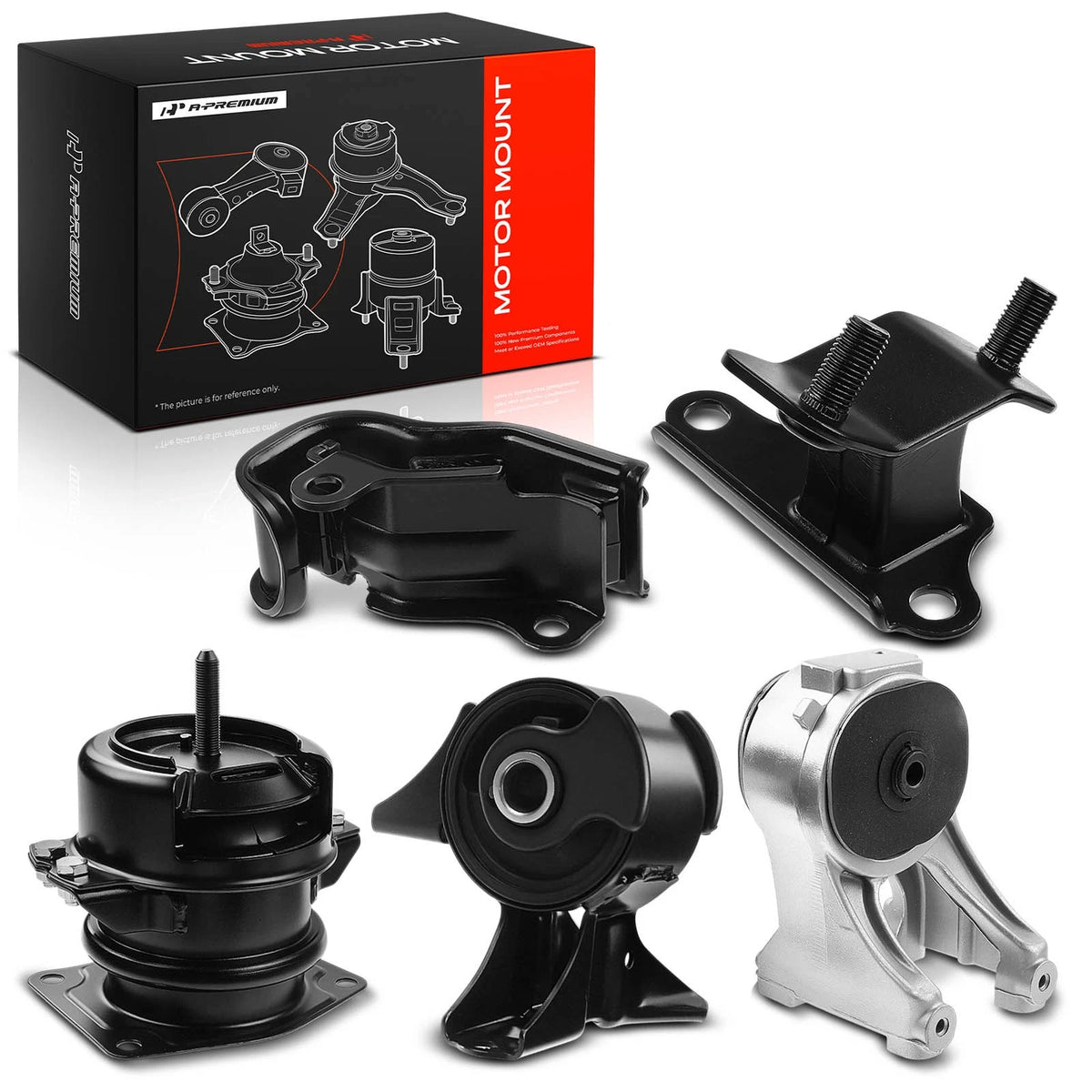 Set of 5 Engine Motor & Transmission Mounts for Honda Odyssey (1999–2004) EM9441 EM9202 EM8974 EM8898 EM8986