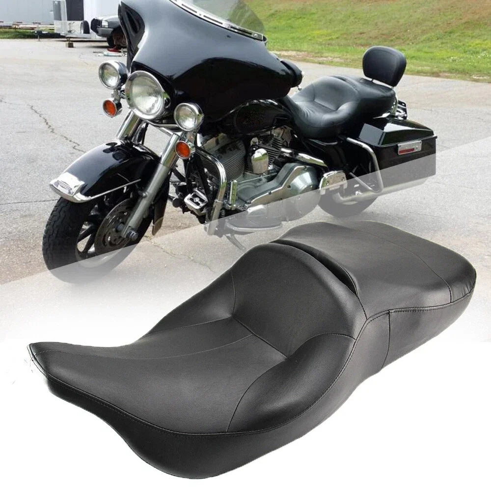 One-Piece Motorcycle Driver & Passenger Seat for Harley Electra Glide (1997–2007)