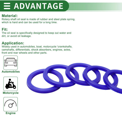 Set of 5 Oil Seal Rotary Shaft Seal 75x95x8mm for Various Models 